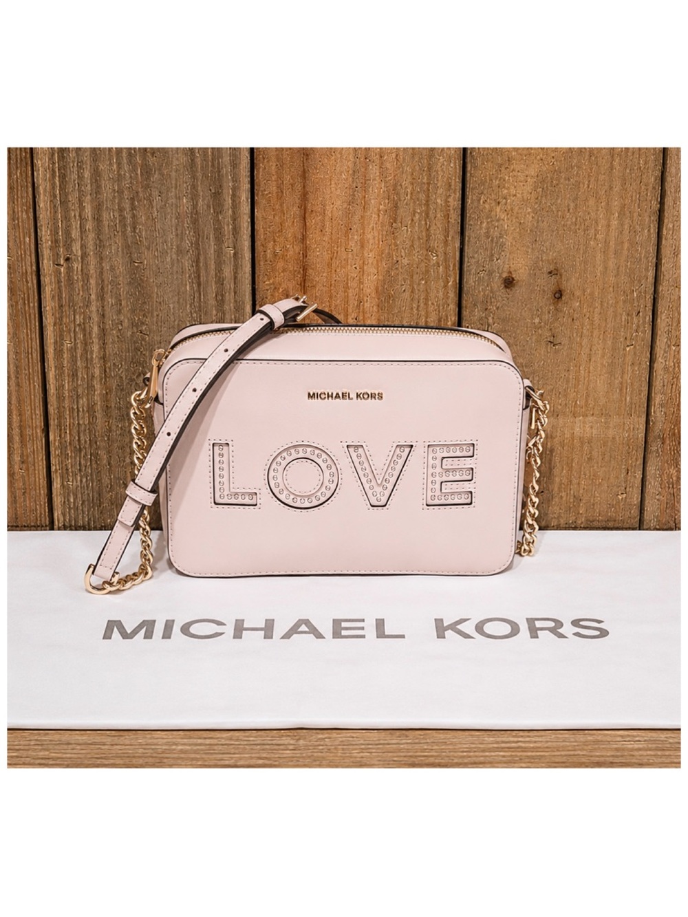 Michael Kors Ginny “Love” Limited Edition Camera Bag & Free Bag Charm & Dust Bag - Picture 16 of 16